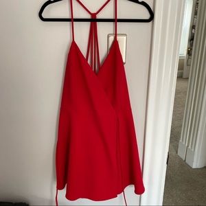 Yasmine Wrap Dress - red